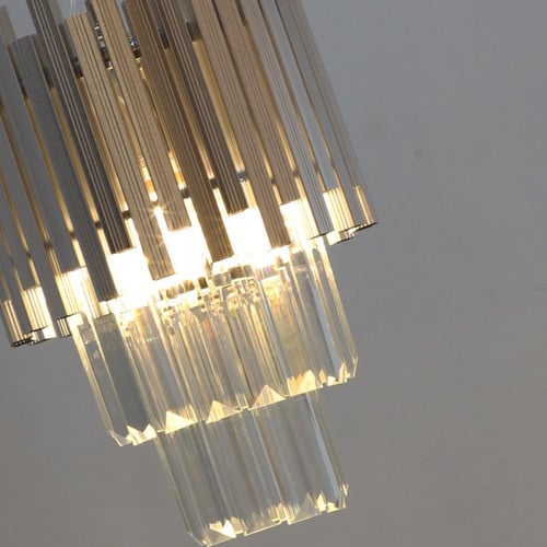 ثريا باللون ذهبي وفضي حجم صغير 20 سم