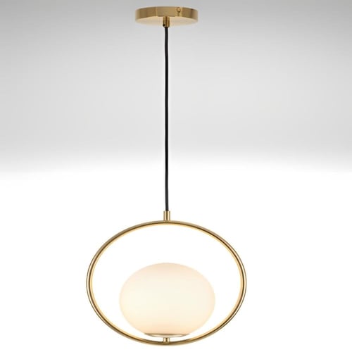 انارة مودرن مفرد بشكل دايرة مع كوره