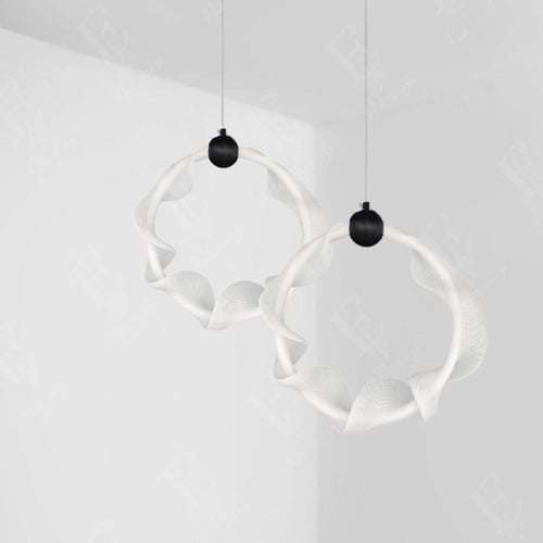 انارة علاقي مودرن الأبيض بـ ثلاث اضاءة حجم 30 سم