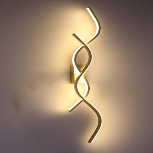 انارة جدارية ليد ذهبي بتصميم ابداعي لجمال ديكورك