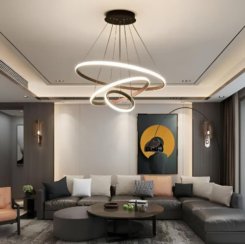 انارة مودرن بثلاث اضاءة قدرة على تحكم شكل علاقي