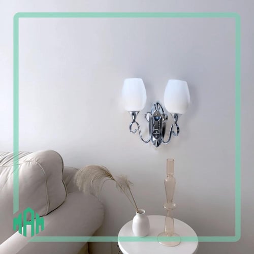 ابليك جداري مودرن كلاسيك فضي لامع