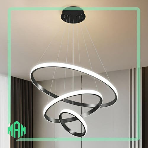 انارة مودرن بثلاث اضاءة قدرة على تحكم شكل علاقي