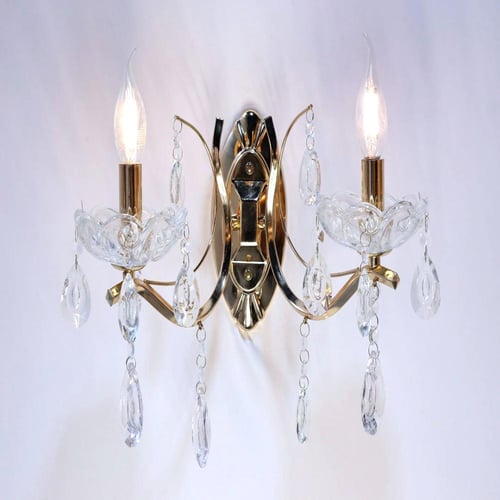 انارة جداري كلاسيك كريستال الشموع