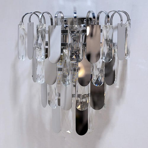 اضاءة جدارية فضي بستايل أوروبي