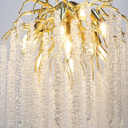 ثريا مودرن بتصميم حصري باللون الذهبي حجم 60 سم