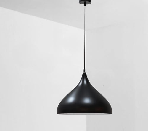 اضاءة علاقي كافيهات مودرن اسود مفرد متوفر بحجم كبي...