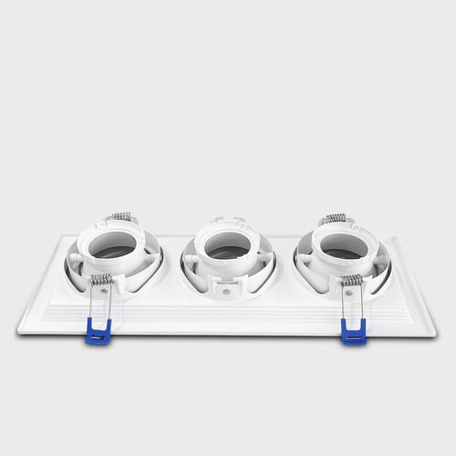 فريم سبوت لايت ألمنيوم مربع ثلاثي أبيض ضمان 10 سنو...