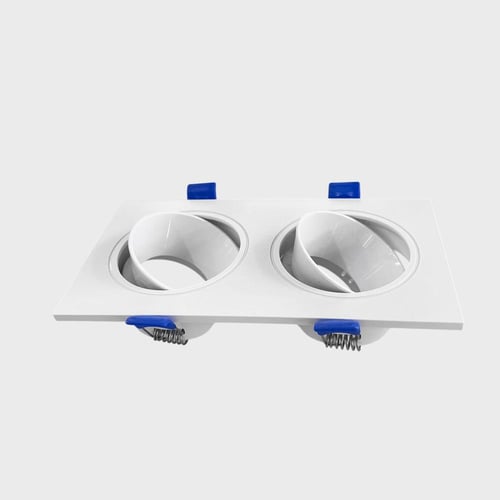 30 حبه سبوت لايت ثنائي مربع أبيض ضمان 10 سنوات