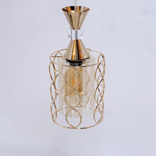 اضاءة علاقي ذهبي لامع