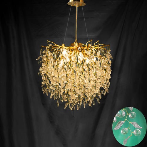 ثريا مودرن بتصميم حصري باللون الذهبي حجم 40 سم