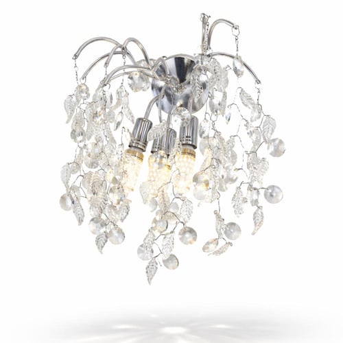 انارة جدارية بستايل الاوروبي اللون الفضي