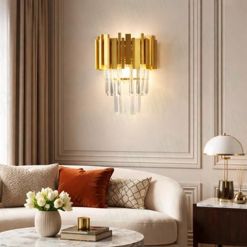 إضاءة جدارية ذهبي ستايل أوروبي