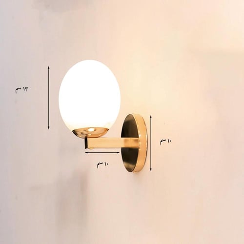 جداري مودرن باللون ذهبي لامع