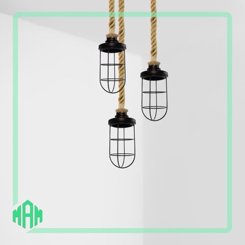 انارة علاقي ثلاثي حبال