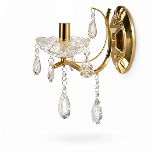 انارة جداري كلاسيك شموع كريستال مفرد