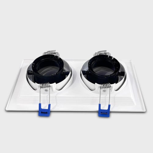 30 حبه سبوت لايت ألمنيوم مربع ثنائي أبيض + أسود ضم...