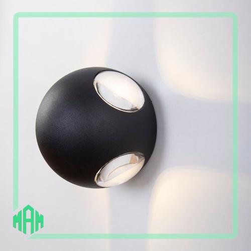 ابليك جداري خارجي 4 عدسات كروي