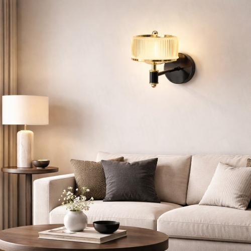 ابليك جداري ليد ذهبي لامع