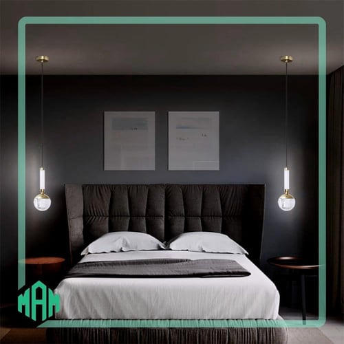 اضاءة عصرية ذهبي لامع بتصميم أنيق وجذاب