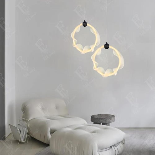 انارة علاقي مودرن الأبيض بـ ثلاث اضاءة حجم 30 سم