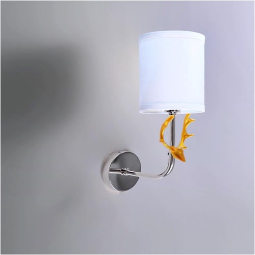 مصباح جداري فضي الغزال