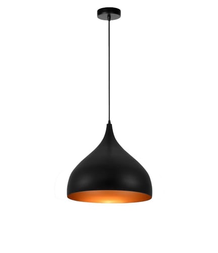 اضاءة علاقي كافيهات مودرن اسود مفرد