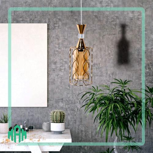 اضاءة علاقي ذهبي لامع