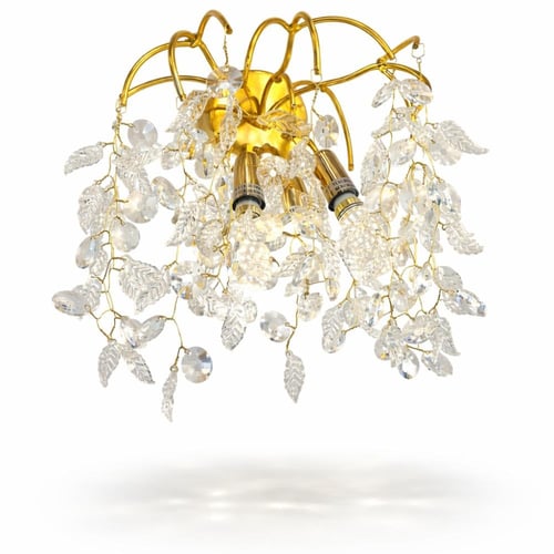 انارة جدارية بستايل الاوروبي اللون الذهبي