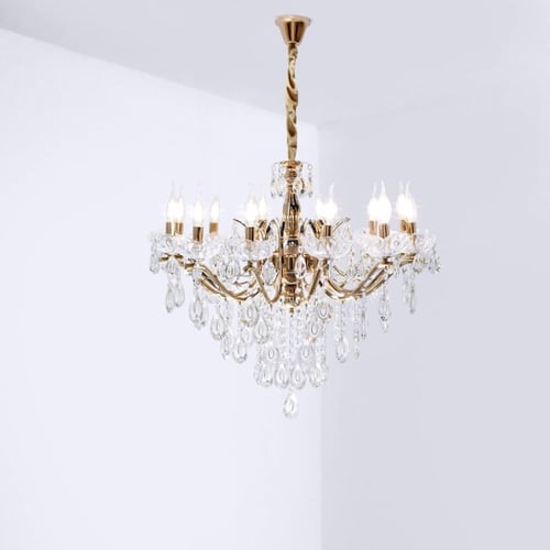 ثريا كلاسيك شموغ الذهبي بــ12 ذراع