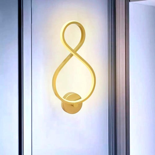 ابليك جداري ليد مودرن بلمسة عصرية بلون الذهبي