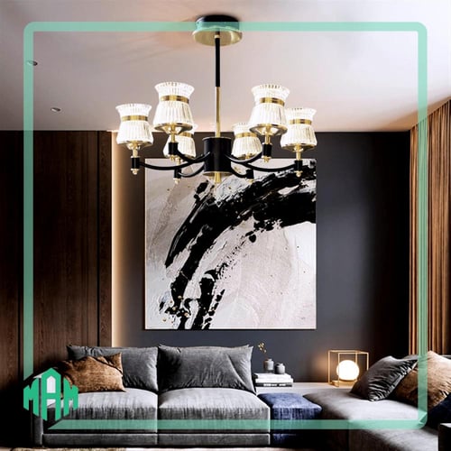 ثريا ليد مودرن بإضاءة ثلاثية