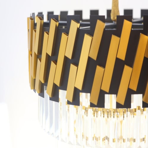 ثريا كرستال ممزوجة بلونين لتناسب ديكورك الجميل مقا...