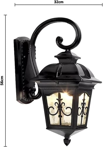 فانوس جداري خارجي - اسود