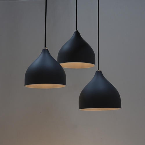 اضاءة علاقي ثلاثي باللون رصاصي