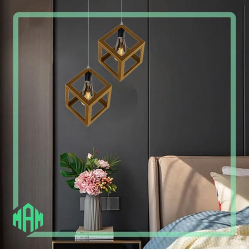 علاقي مكعب ذهبي غامق