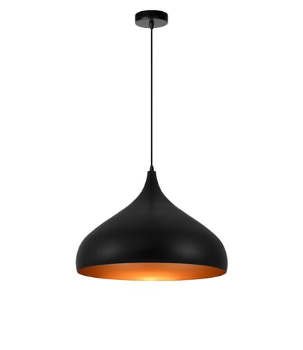 اضاءة علاقي كافيهات مودرن اسود مفرد