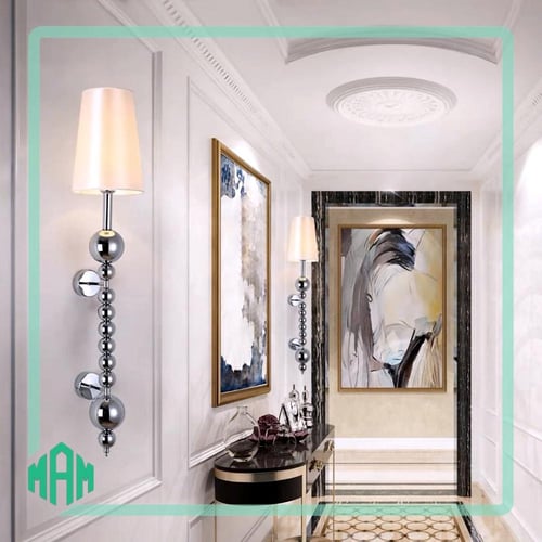 اضاءة جداري مودرن قماش انيق