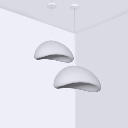 انارة علاقي شكل غيوم باللون رمادي