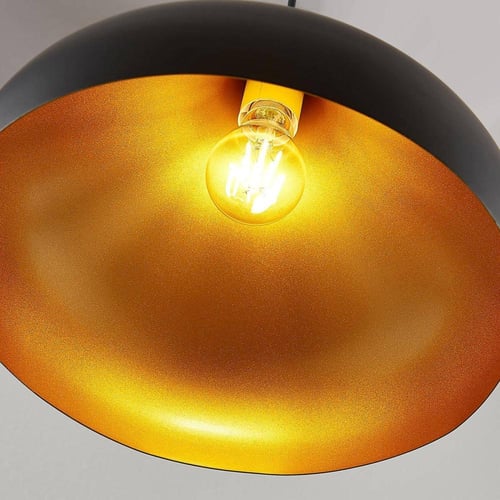 اضاءة علاقي كافيهات مودرن اسود مفرد