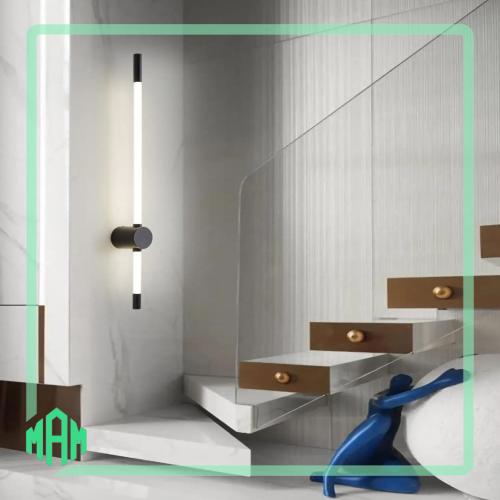 انارة جدارية مودرن اسود حجم 90 سم