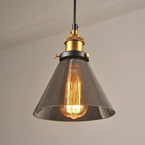 انارة علاقي موردن بـزجاج سموك شفاف مفرد