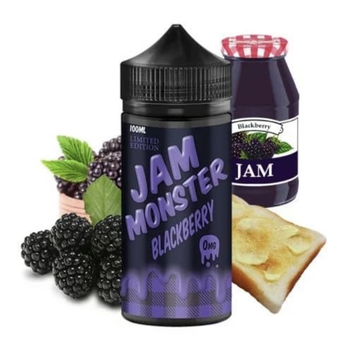نكهة جام مونستر مربى التوت الاسود JAM MONSTER BLAC...