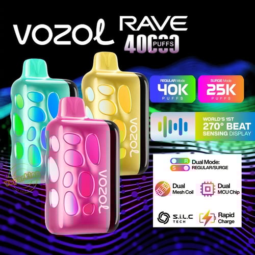 فوزول 40 الف موش 50 نيكوتين VOZOL RAVE 40000