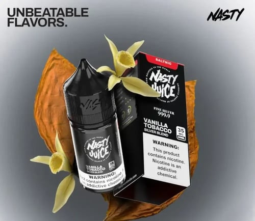 نكهة ناستي سيلفر بلند توباكو فانيليا NASTY JUICE F...