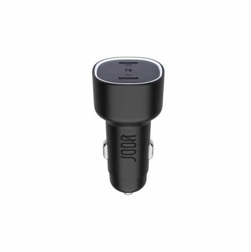 شاحن سيارة JODA بقوة 60 واط بمنفذين تايب سي - اسود
