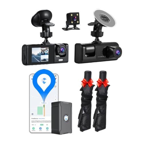 عرض السيارة الذكي داش كام + جهاز تتبع + 2 مظلة سيا...