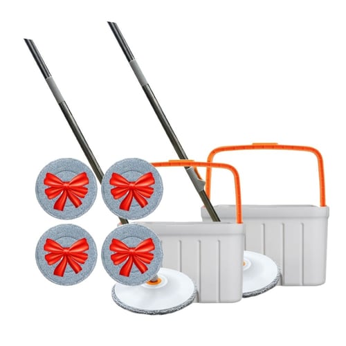 ممسحة أرضيات وكس الذكية مع دلو يعمل بنظام التجفيف...