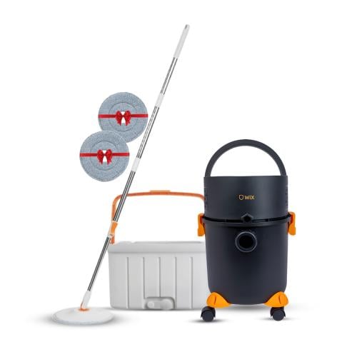 عرض مكنسة غسيل الرطب والجاف + ممسحة الارضيات