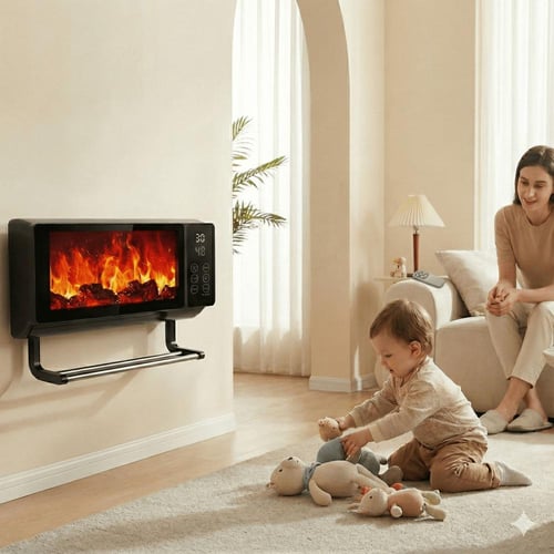 دفاية كهربائية جدارية من 3Q بقوة 2000 واط